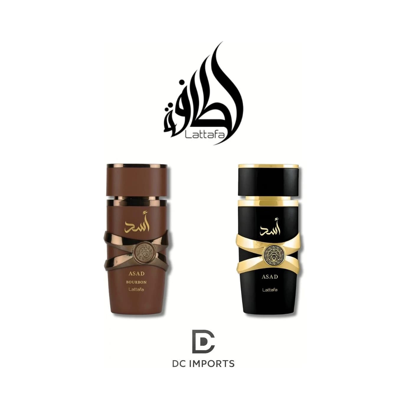 Combo Lattafa Asad + Asad Bourbon 1